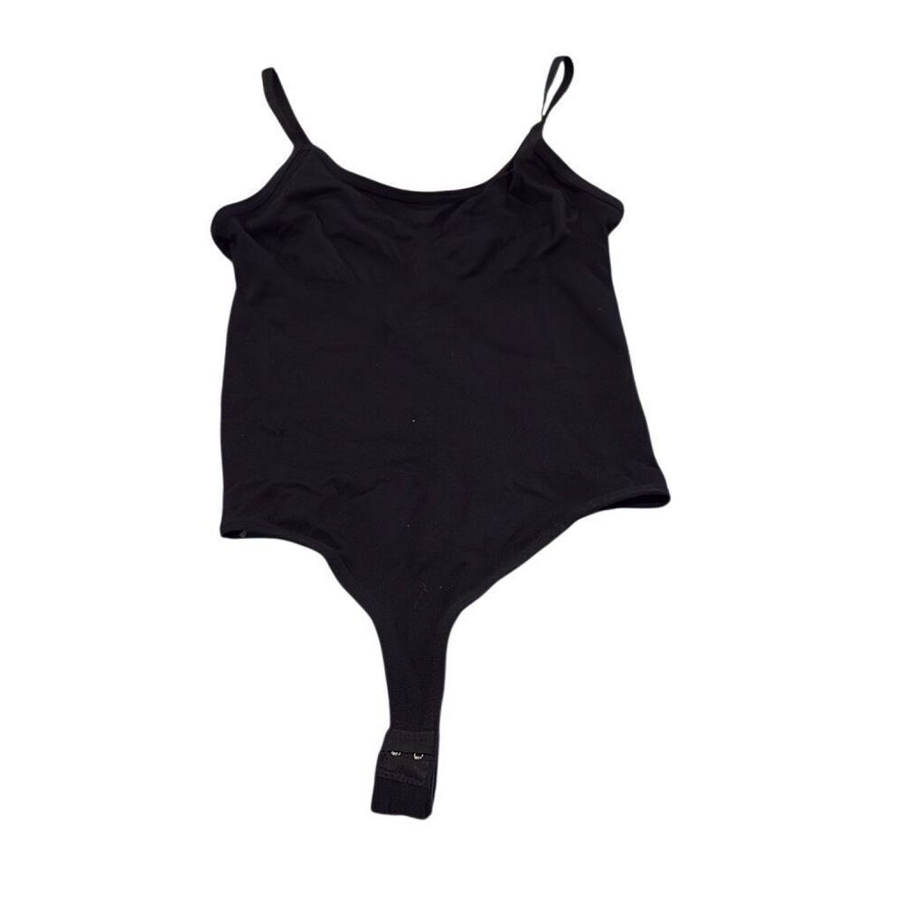 Heyshape Black Shapewear Bodysuit Adjustable Straps‎ Seamless Thong Large NWT